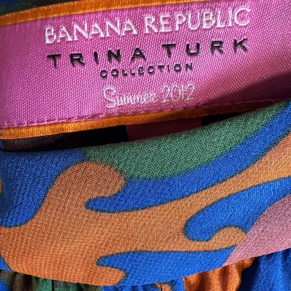 Banana Republic  X Trina Turk Coachella Mini Dress women's size 0 100% silk