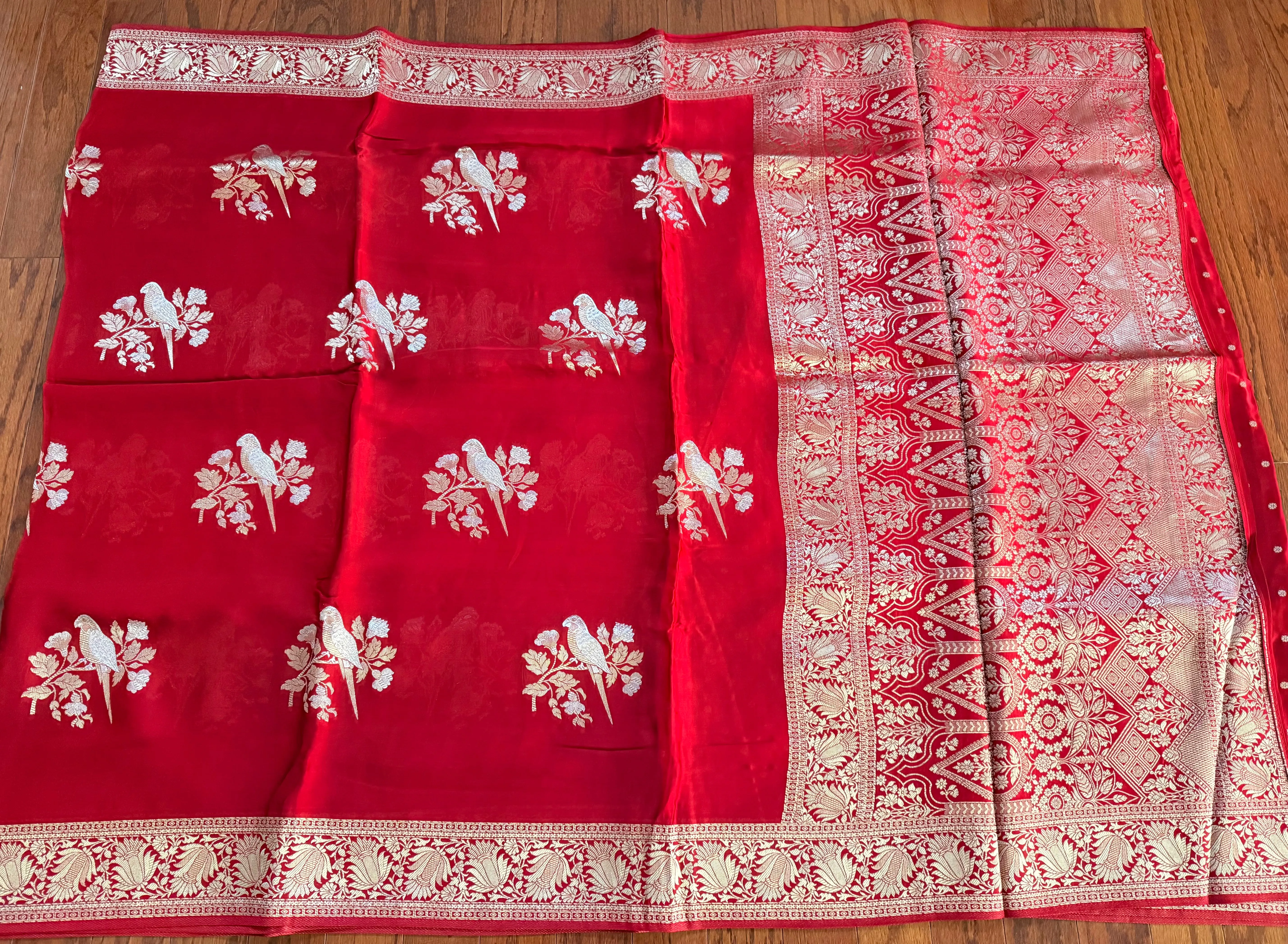 Banaras Munga Satin Silk Saree