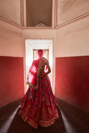 Banarsi Chanderi Lehenga