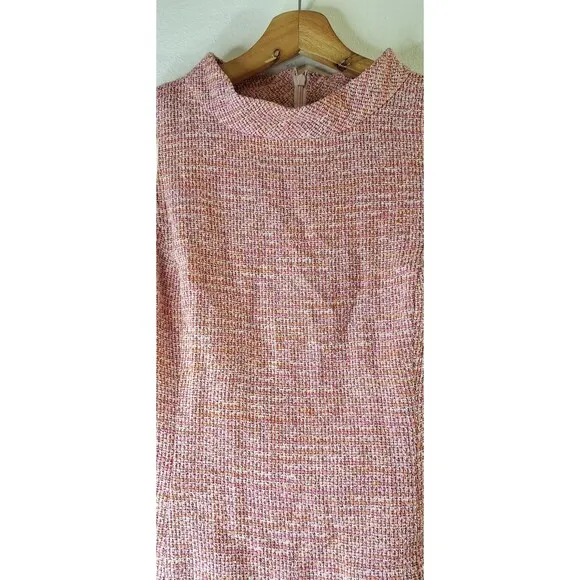 BANDOLINO Tweed Skirt Set Sz 4 w/Belt Clueless Mean Girl Pink Preppy Academia