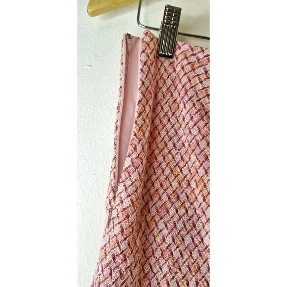 BANDOLINO Tweed Skirt Set Sz 4 w/Belt Clueless Mean Girl Pink Preppy Academia