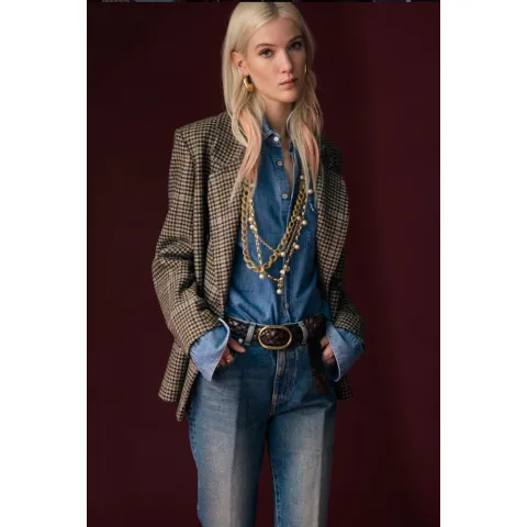 Bazar Deluxe Houndstooth Blazer