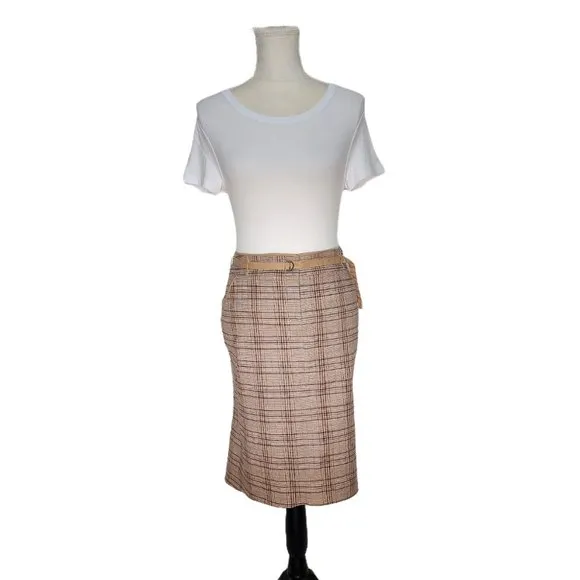 BCBGMAXAZRIA, The Pencil Skirt- Joey. Plaid Size 6