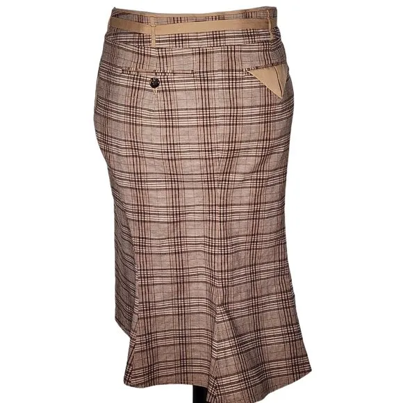 BCBGMAXAZRIA, The Pencil Skirt- Joey. Plaid Size 6