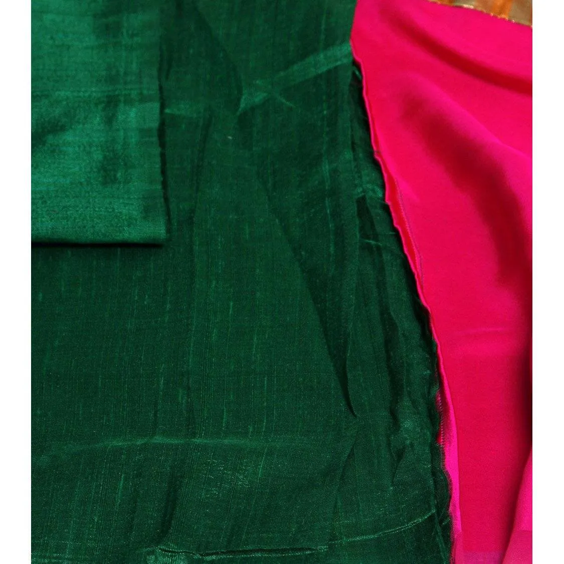 Beige & Pink Kota Silk Sarees