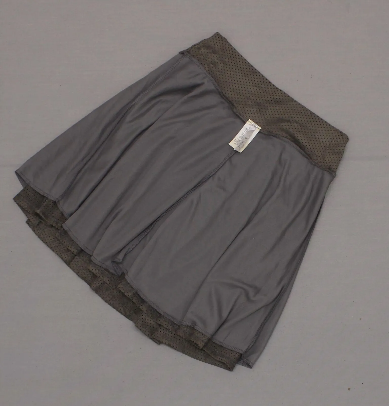 B_Envied Women's Sueded Mesh Flare Swing Circle Skirt