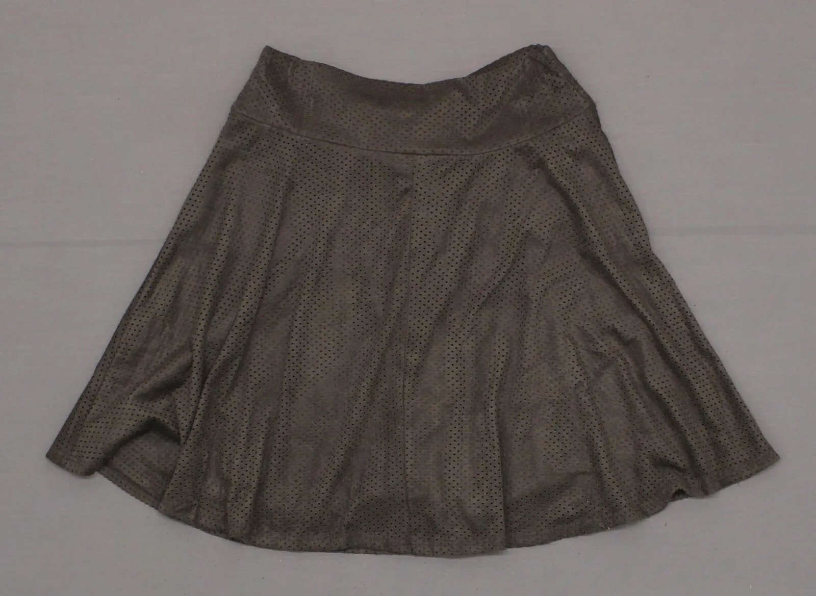 B_Envied Women's Sueded Mesh Flare Swing Circle Skirt