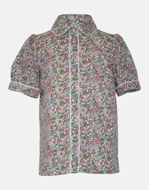 Betsy: Ditsy floral collar blouse