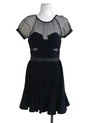 Black Lace A-Line Dress