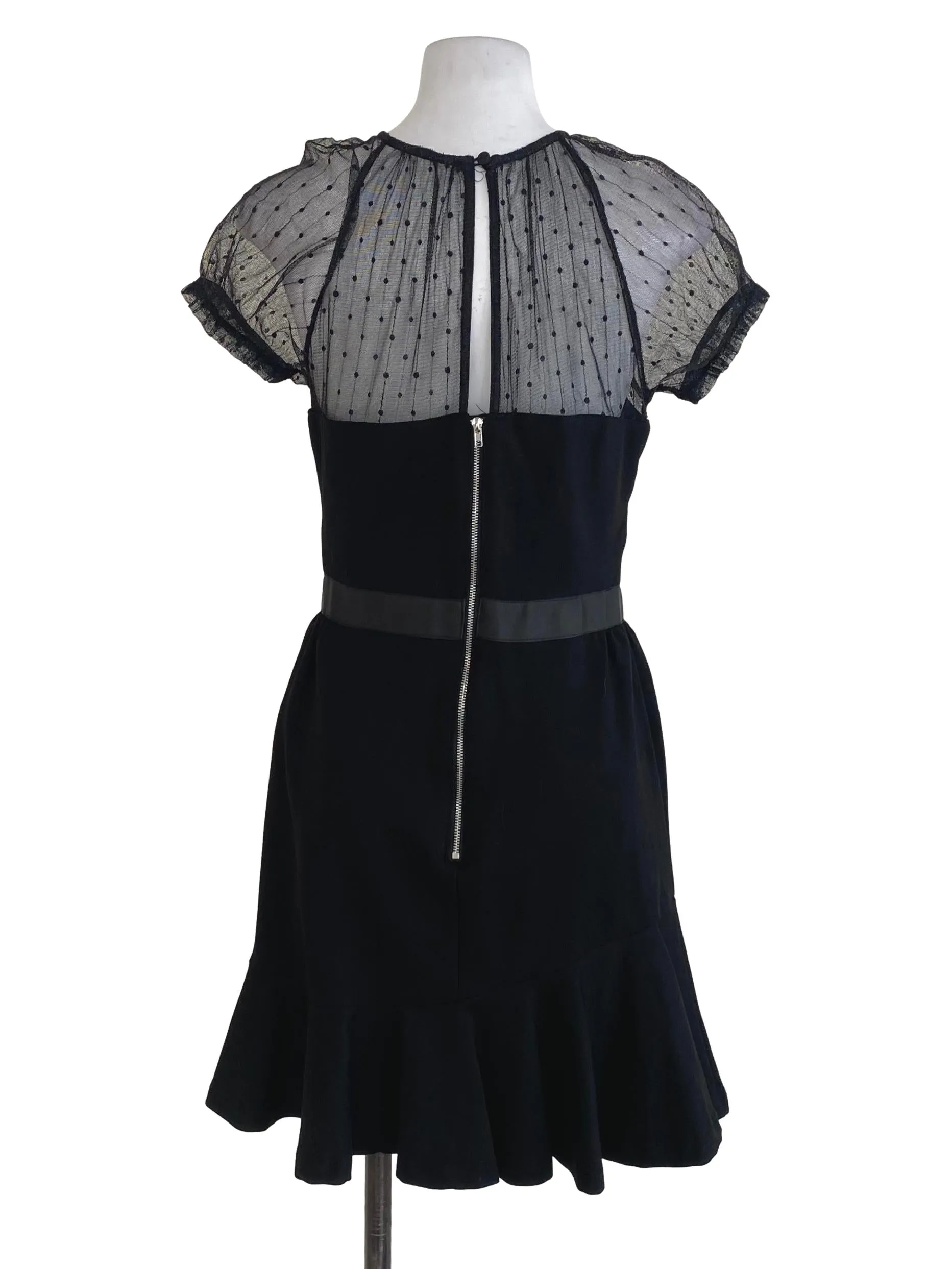 Black Lace A-Line Dress