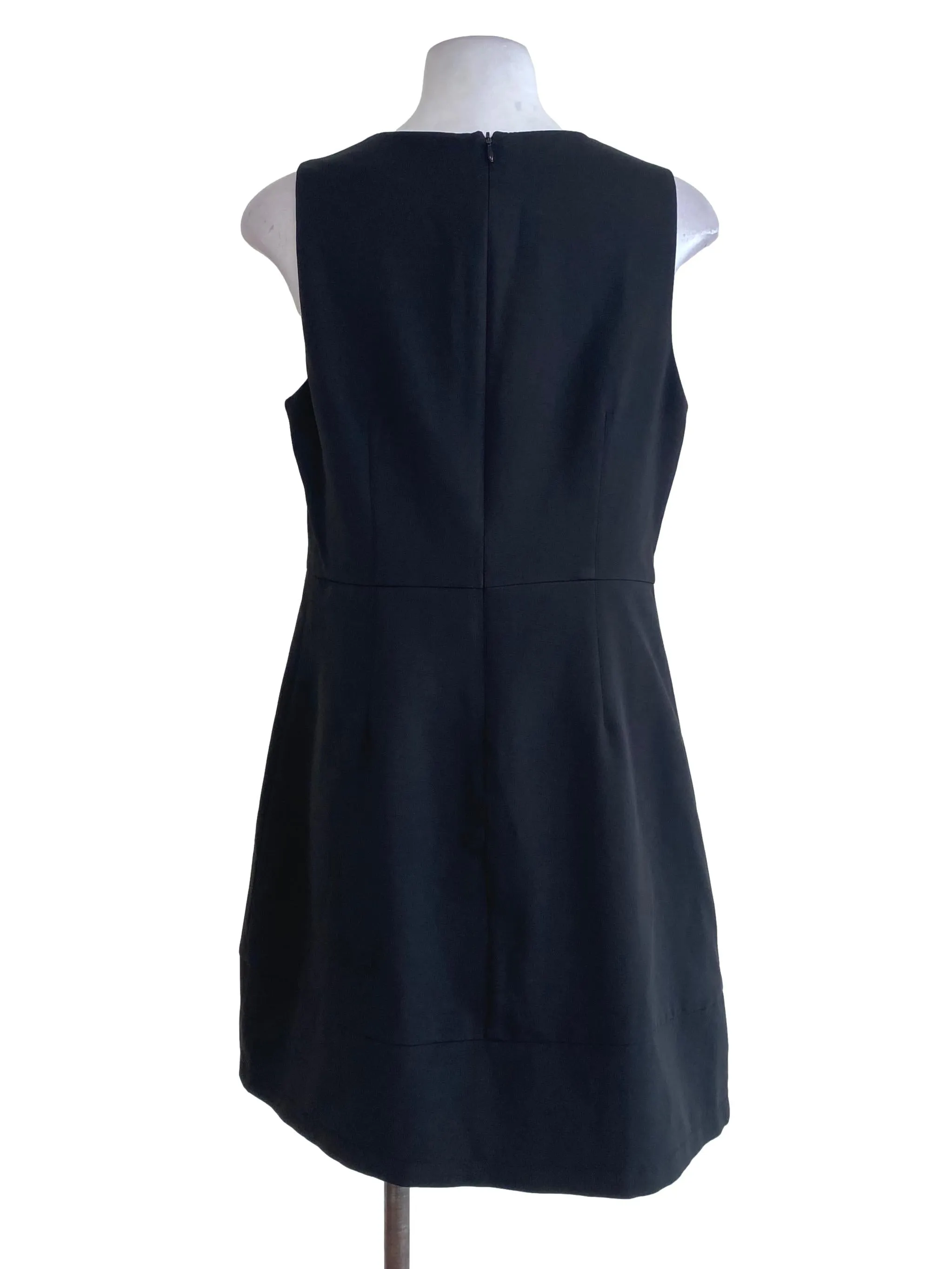 Black Plain Sheath Dress