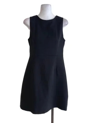 Black Plain Sheath Dress