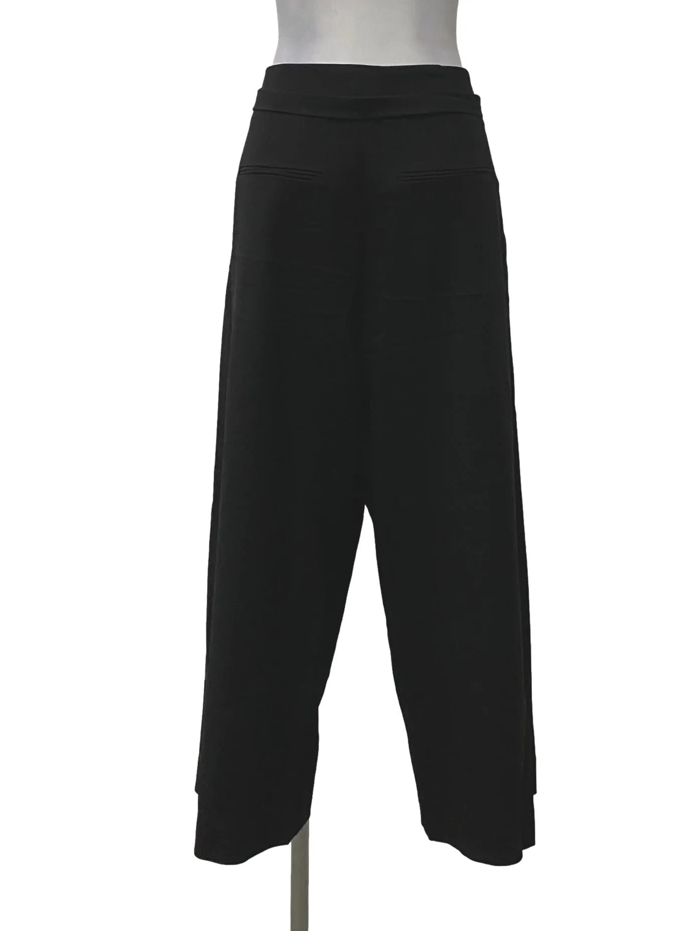 Black Straight Culottes