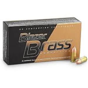 Blazer Brass 9mm 124 gr FMJ