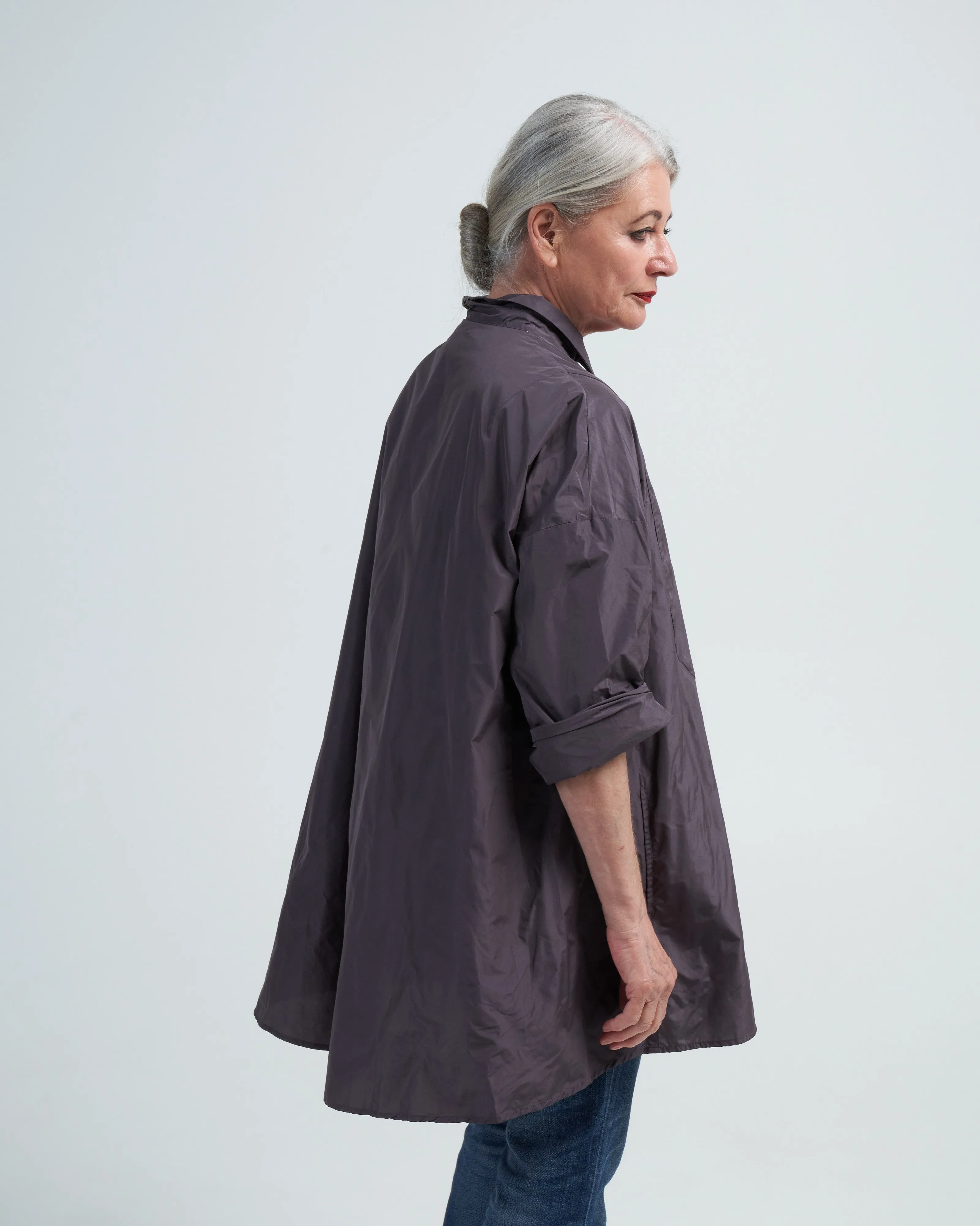 blouse loose - dark mauve