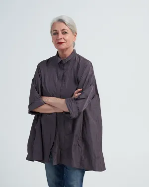 blouse loose - dark mauve