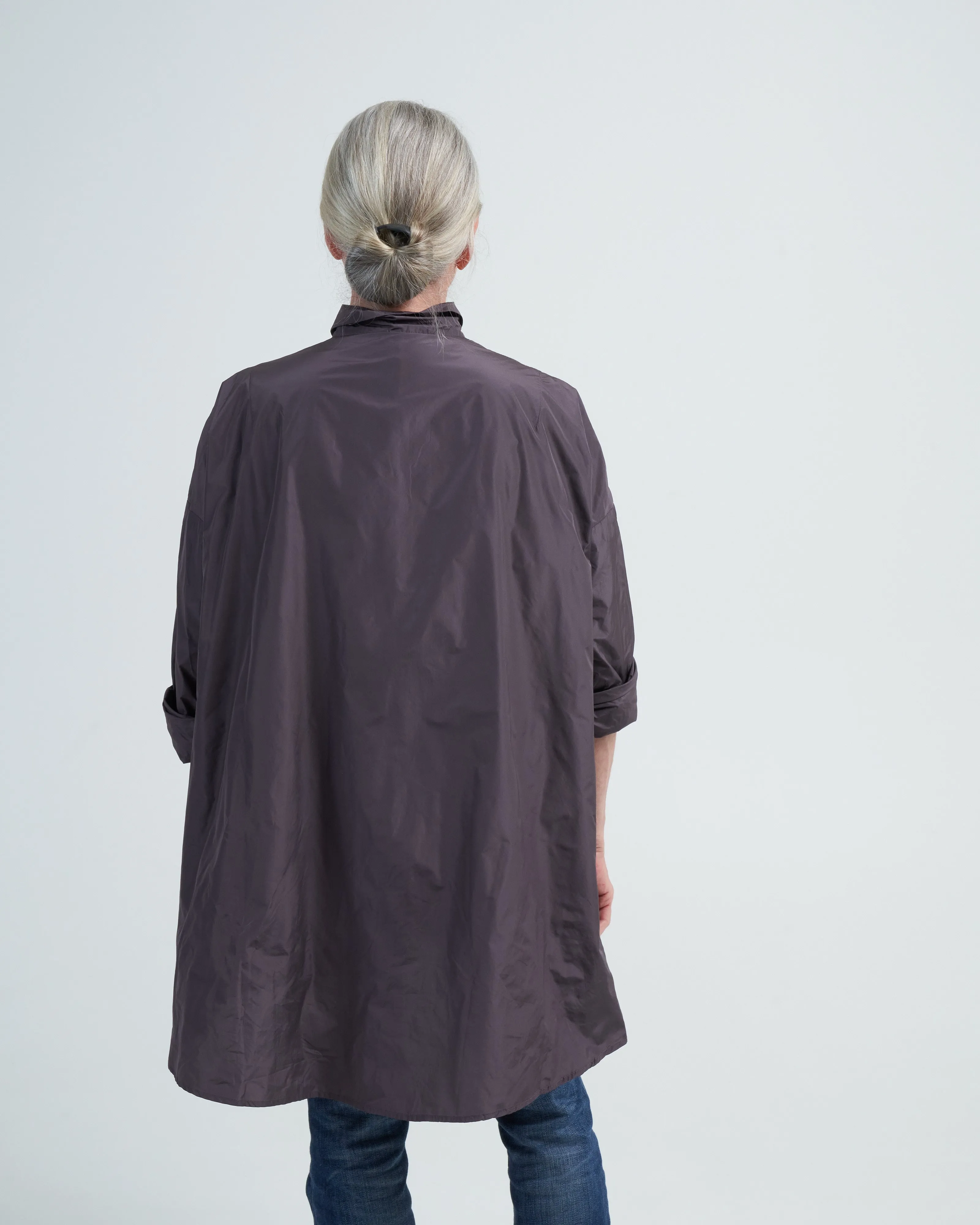 blouse loose - dark mauve