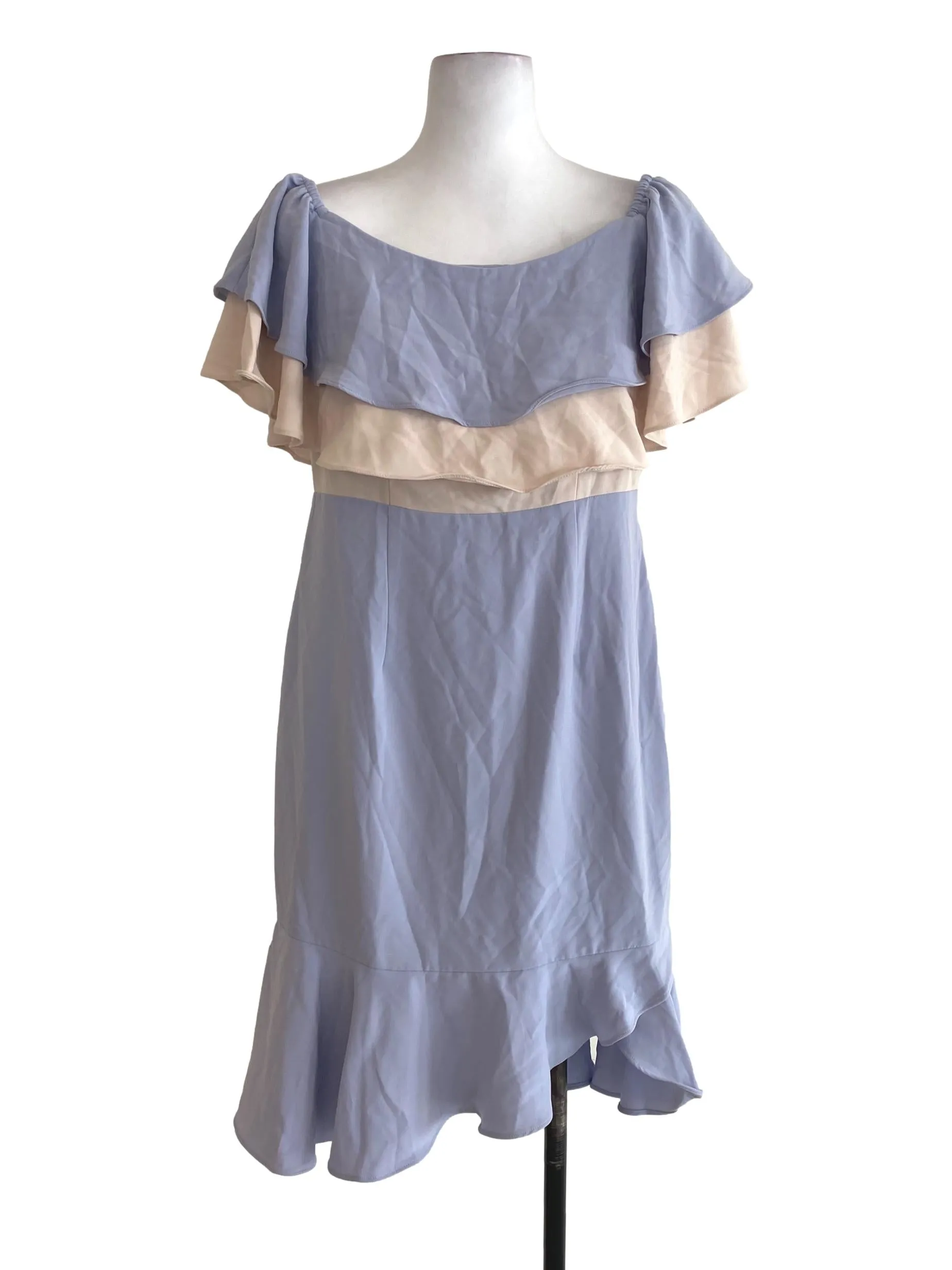 Blue And Yellow Sheath Dress