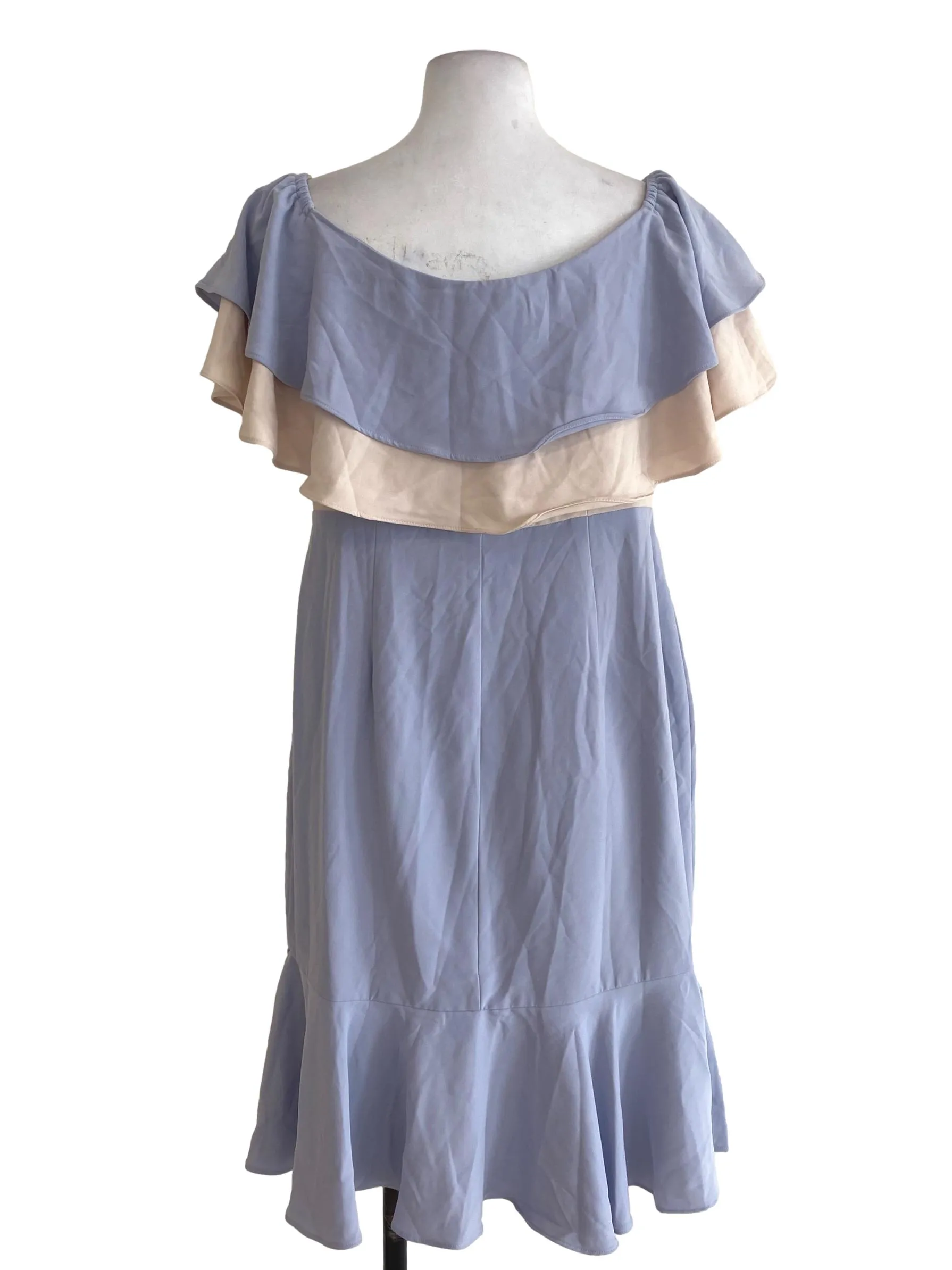 Blue And Yellow Sheath Dress