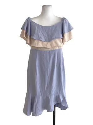 Blue And Yellow Sheath Dress