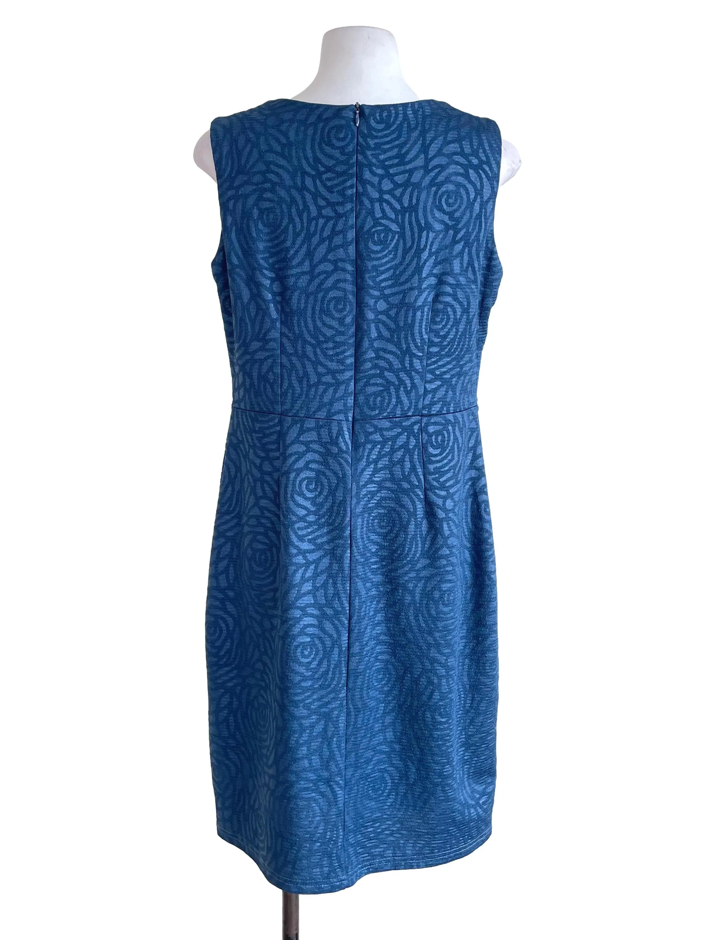 Blue Chained Sheath Dress