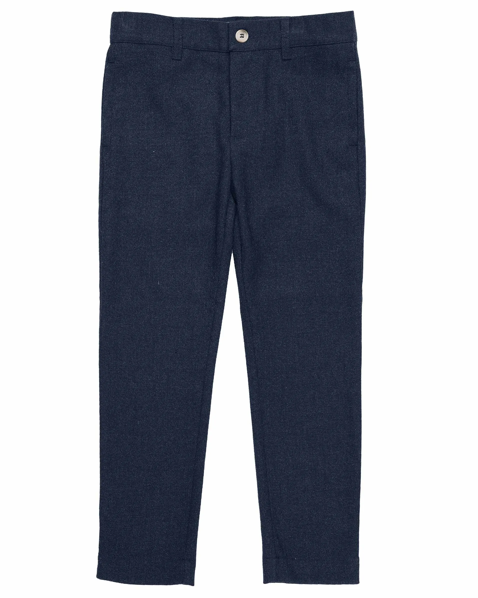 Blue marled slim pants by Belati