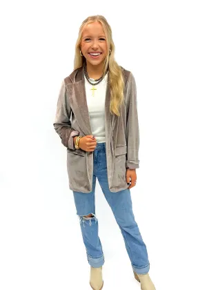 Bobi Boyfriend Blazer - Taupe