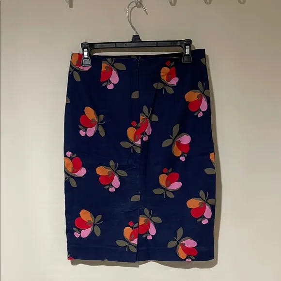 Boden Blue Pencil Skirt Knee-Length Work Size 6P In Great Condition