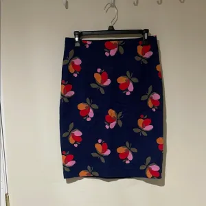 Boden Blue Pencil Skirt Knee-Length Work Size 6P In Great Condition