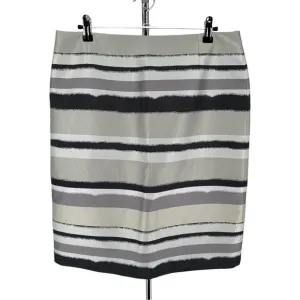 Boss Hugo Boss Vistripy Textured Stripe Neutral Pencil Skirt size US 8