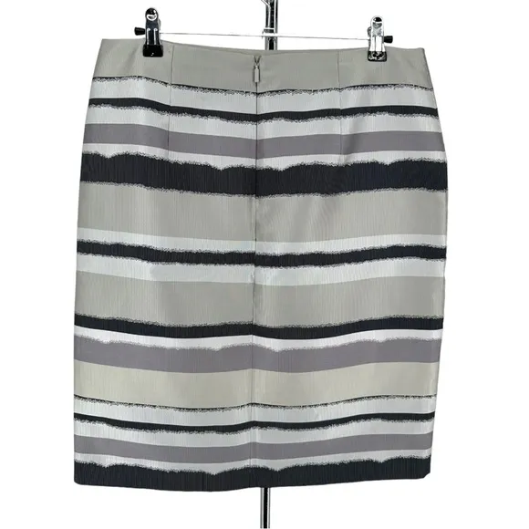 Boss Hugo Boss Vistripy Textured Stripe Neutral Pencil Skirt size US 8