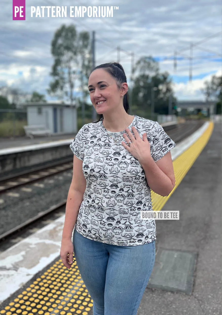 Bound To Be | Wide Binding T-Shirt Sewing Pattern