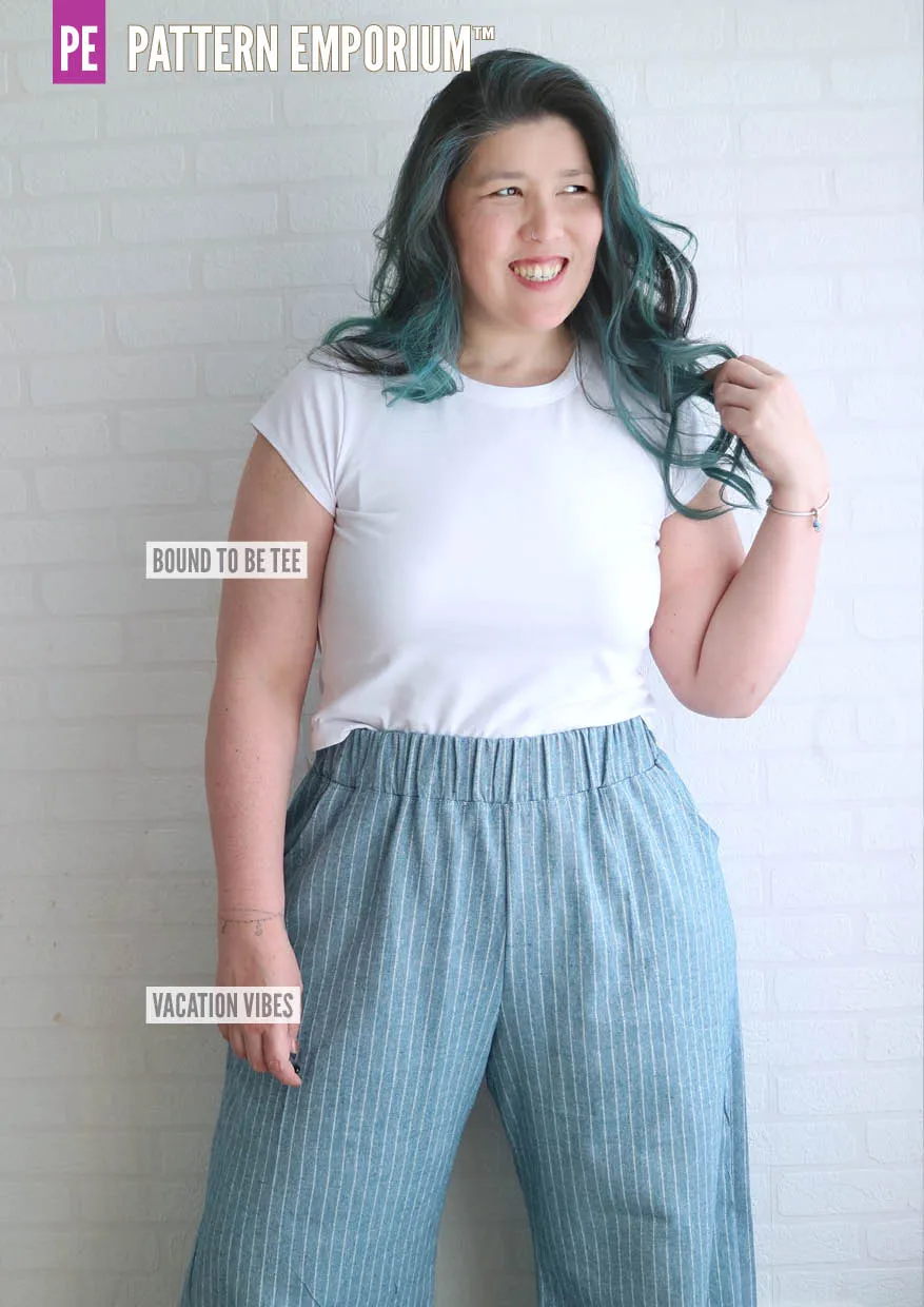 Bound To Be | Wide Binding T-Shirt Sewing Pattern