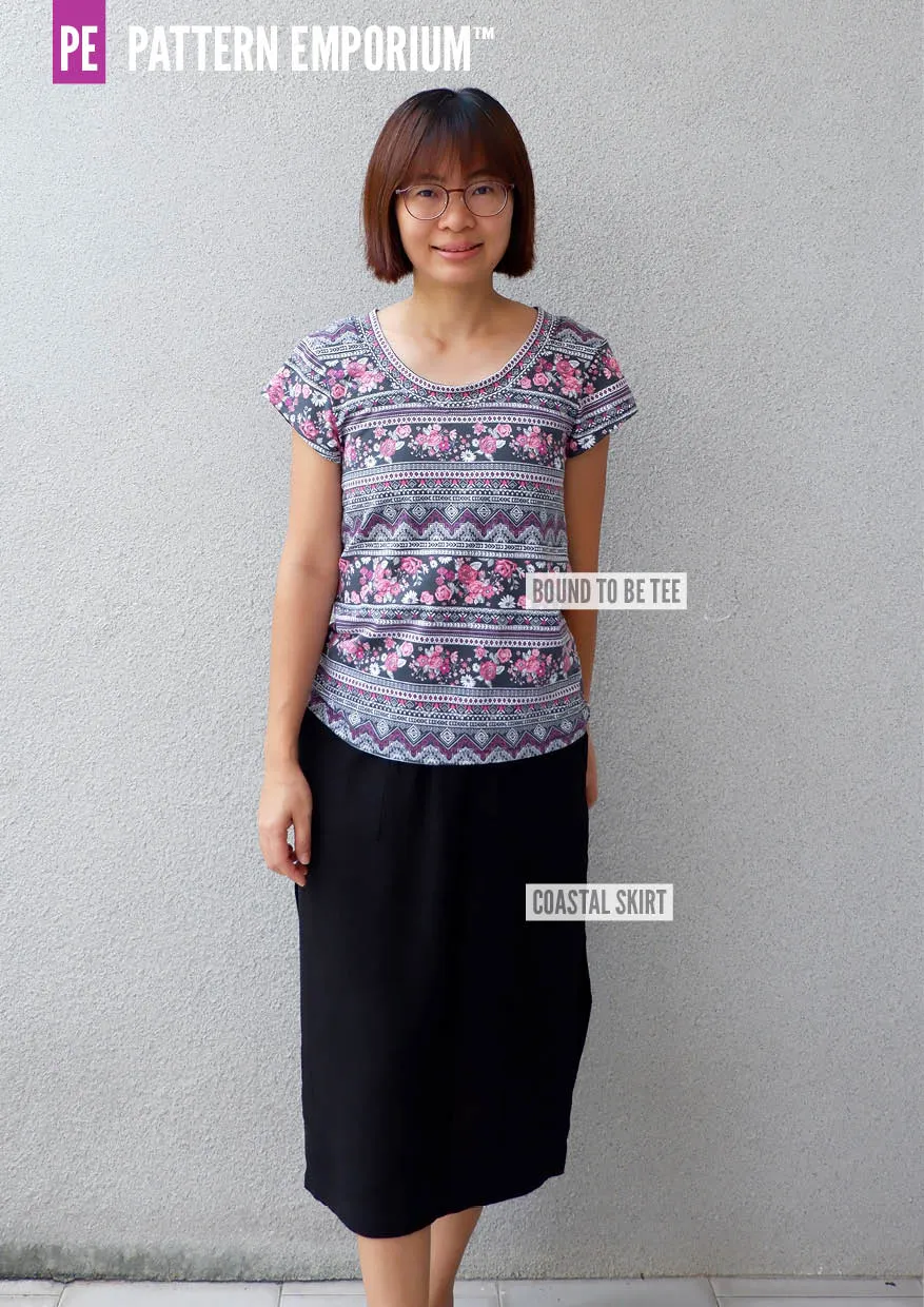 Bound To Be | Wide Binding T-Shirt Sewing Pattern
