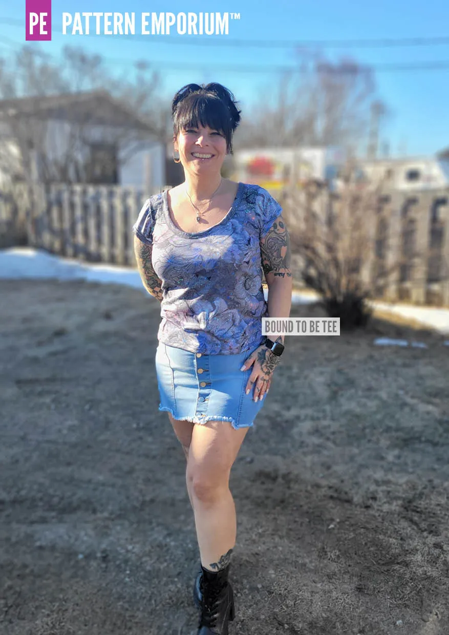 Bound To Be | Wide Binding T-Shirt Sewing Pattern