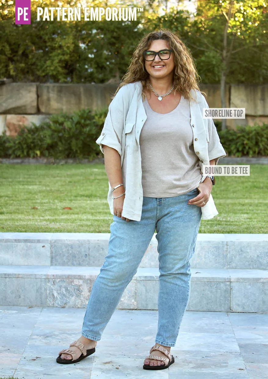 Bound To Be | Wide Binding T-Shirt Sewing Pattern