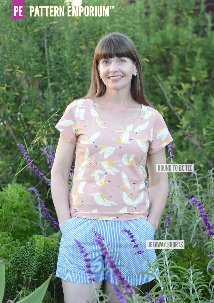 Bound To Be | Wide Binding T-Shirt Sewing Pattern
