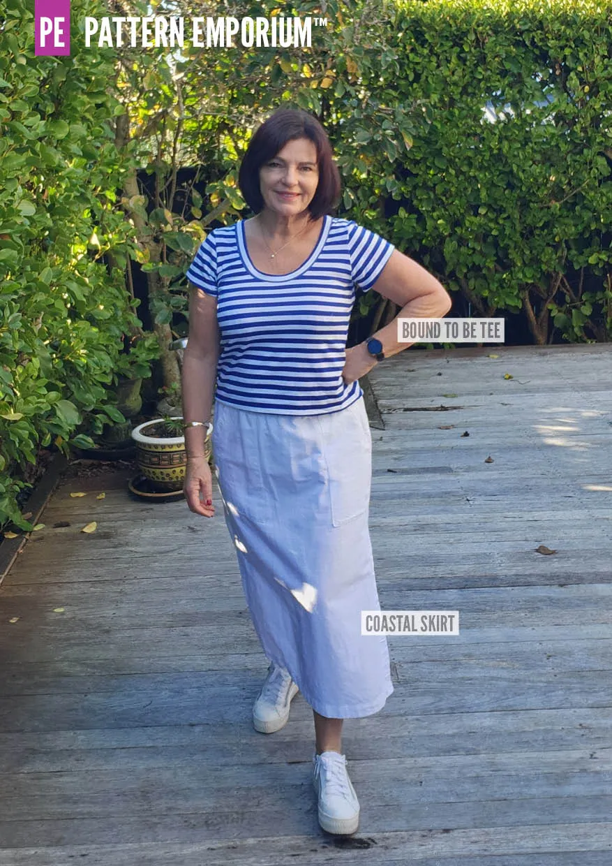 Bound To Be | Wide Binding T-Shirt Sewing Pattern