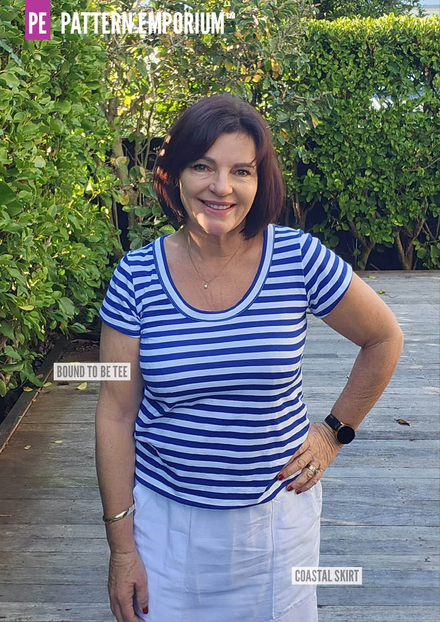 Bound To Be | Wide Binding T-Shirt Sewing Pattern