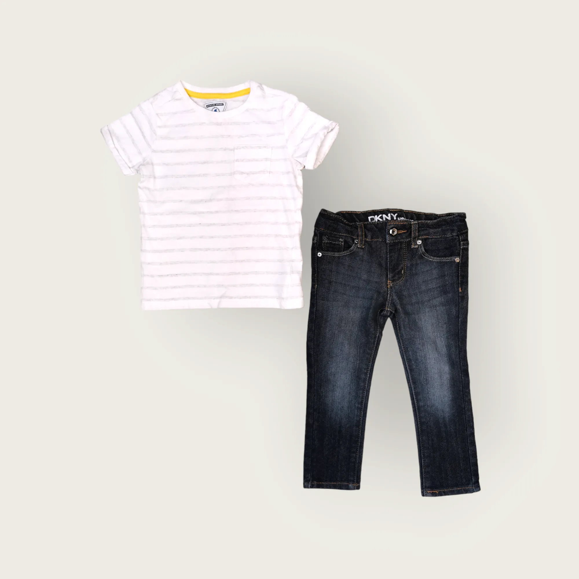BOY SIZE 2 YEARS - DKNY & ADVENTURE APPAREL, 2 Piece Mix N Match Outfit EUC B7
