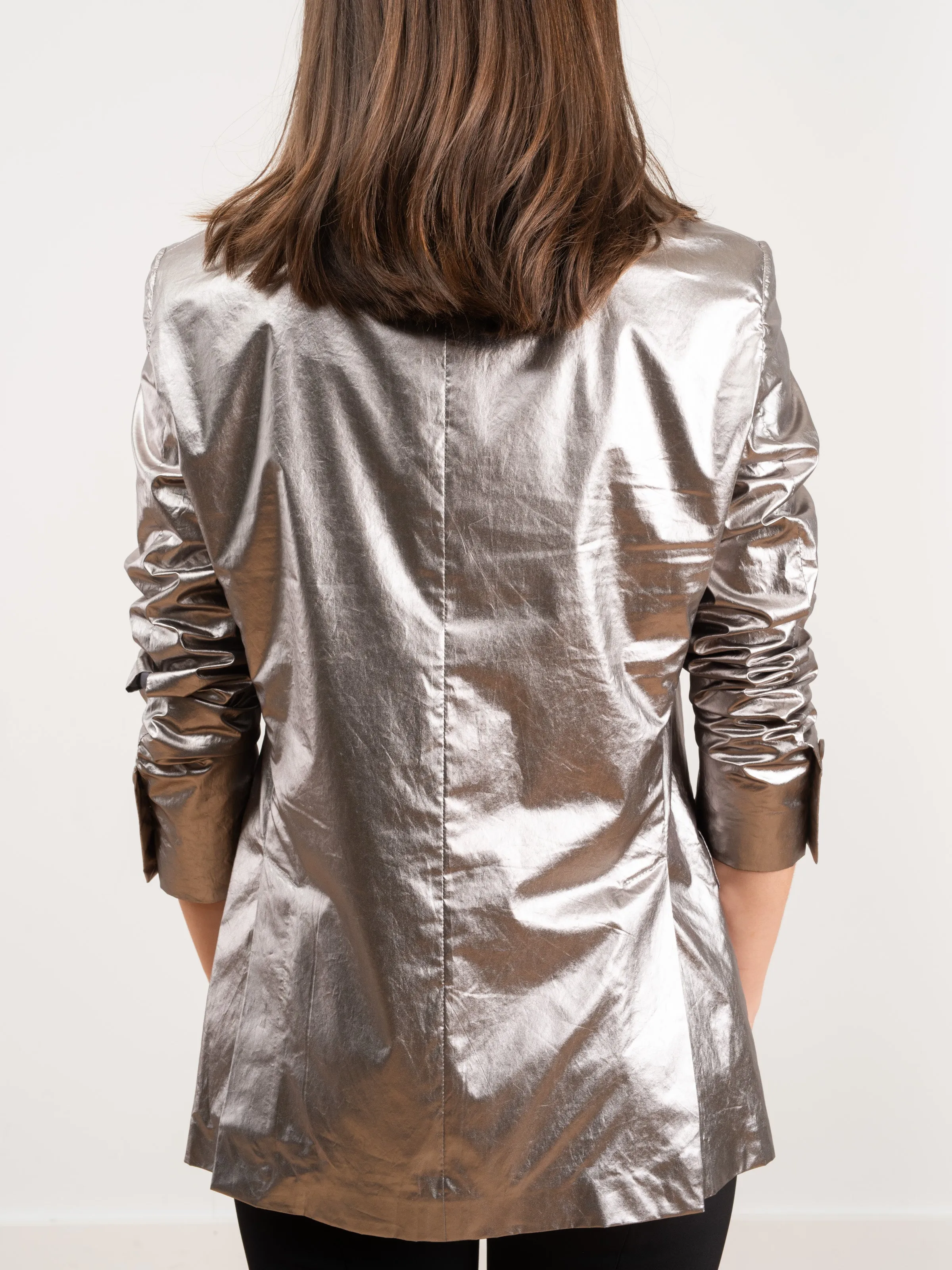 boyfriend blazer - silver