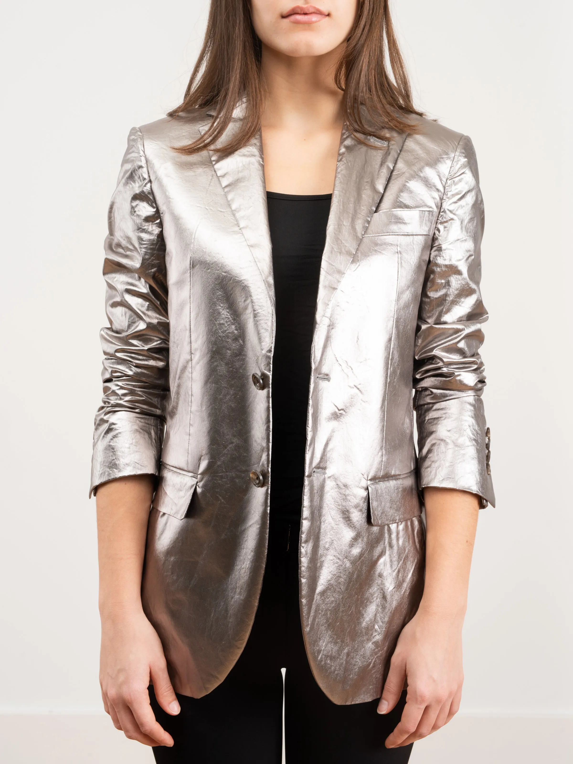 boyfriend blazer - silver