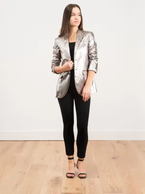 boyfriend blazer - silver