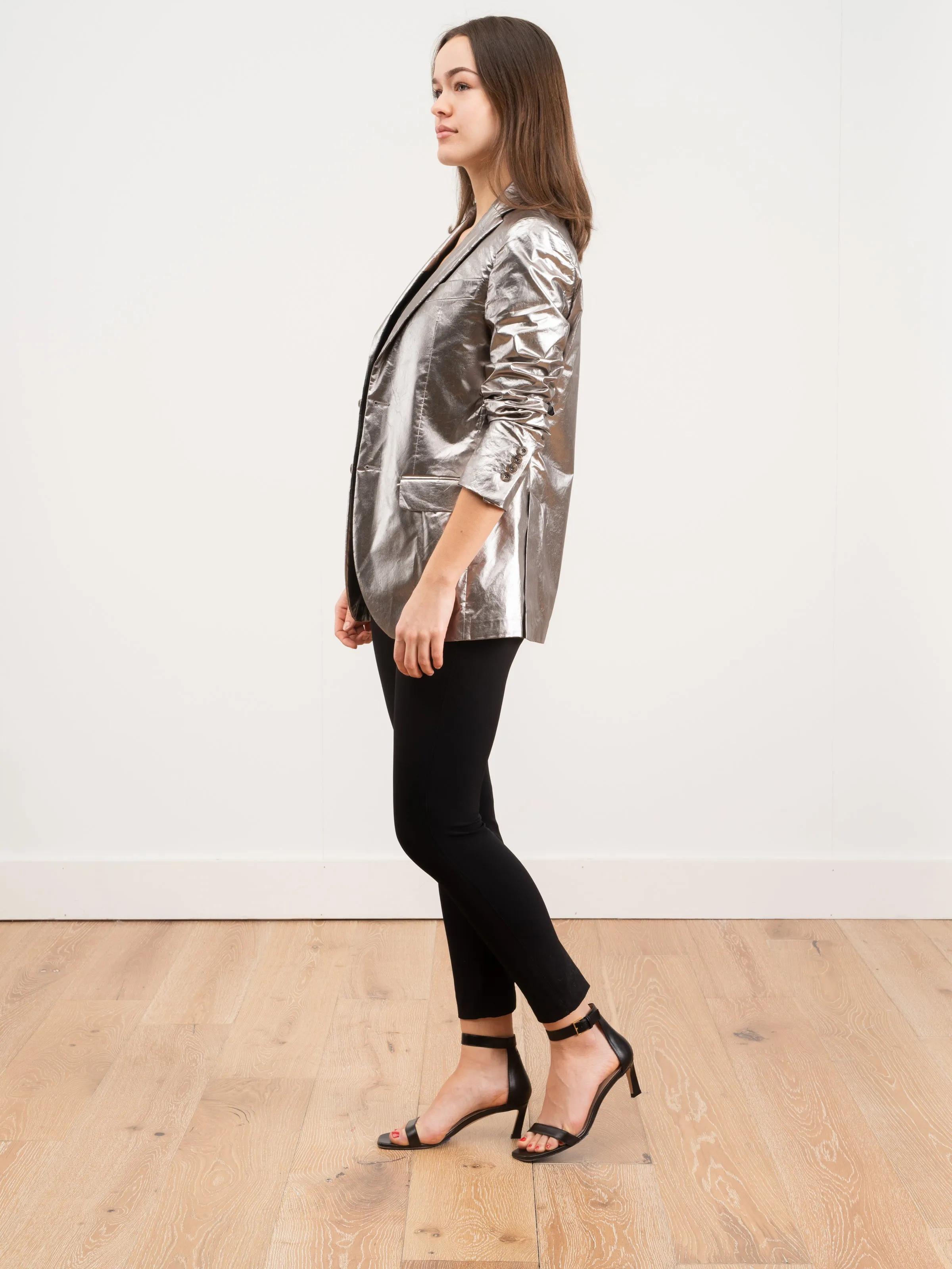 boyfriend blazer - silver