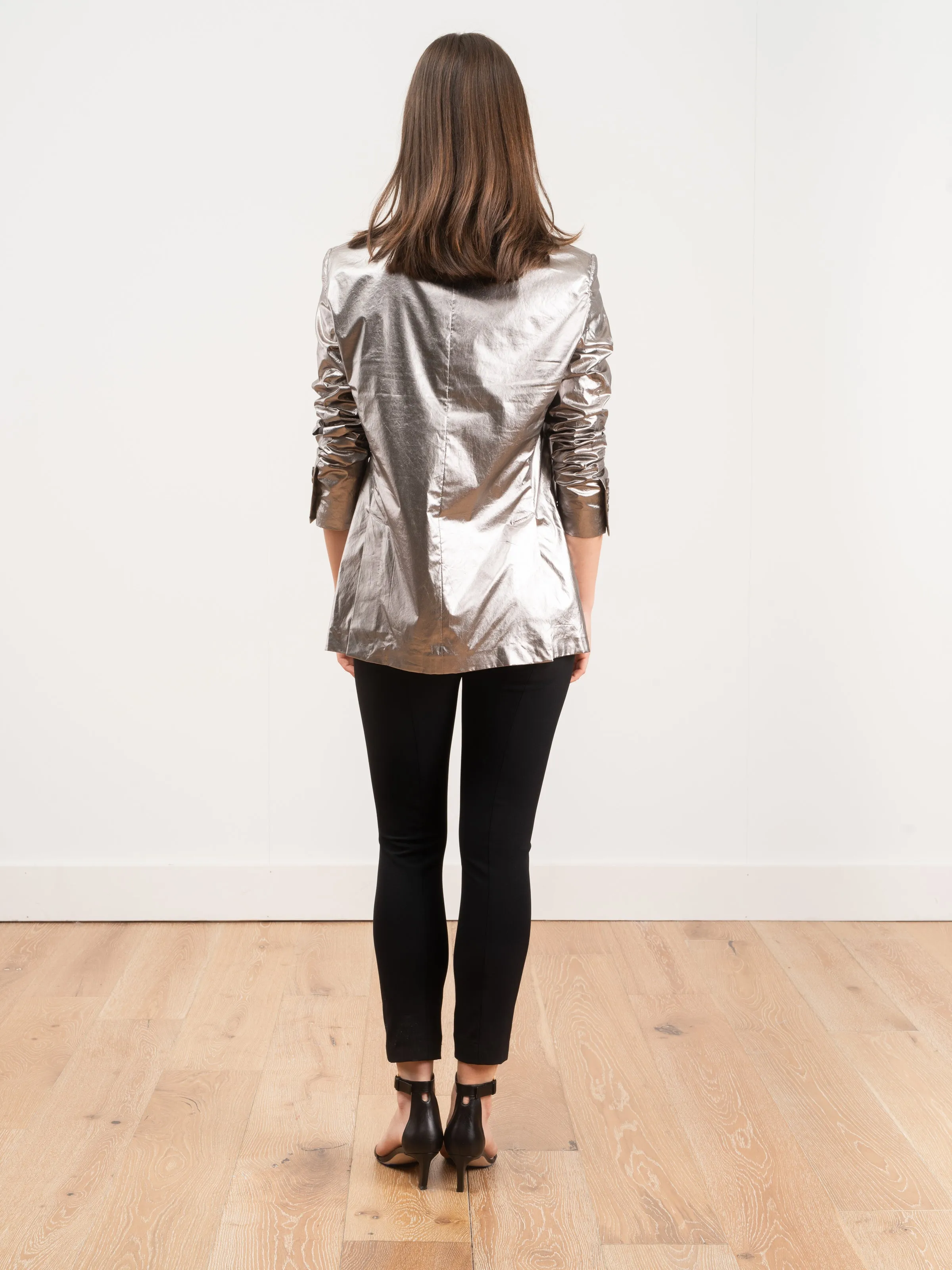 boyfriend blazer - silver