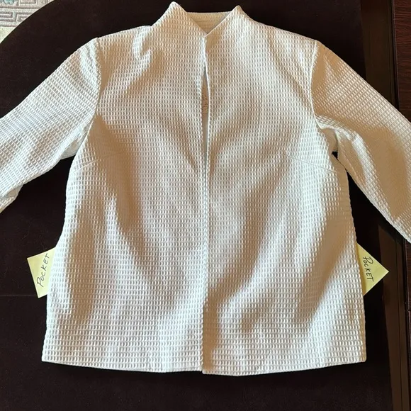 Brand New Dialogue White Cotton Blazer Jacket - M