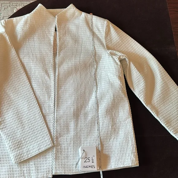 Brand New Dialogue White Cotton Blazer Jacket - M