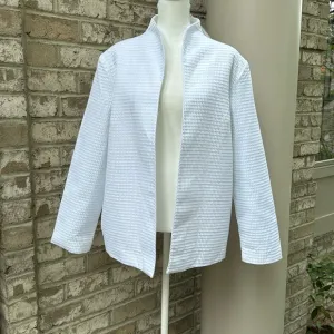Brand New Dialogue White Cotton Blazer Jacket - M
