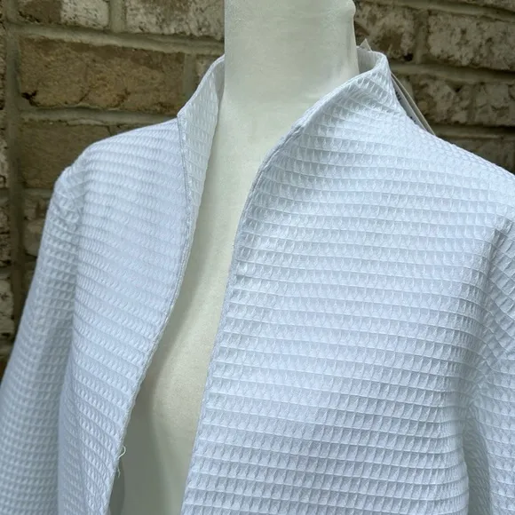 Brand New Dialogue White Cotton Blazer Jacket - M