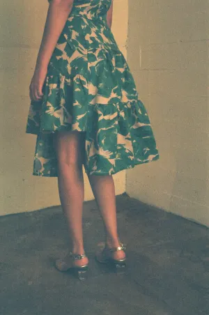 Brigitte Skirt — BLUE FLORAL